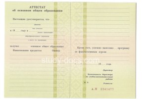 Аттестат за 9 класс 1995-2006 в Новокуйбышевске